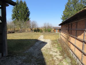 Blick auf das Grundstück