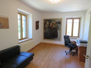 Arbeitszimmer mit Holzdielen 2. OG